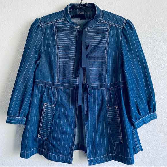 Marc By Marc Jacobs Jackets & Blazers - Marc by Marc Jacobs Pinstripe Denim Jacket
